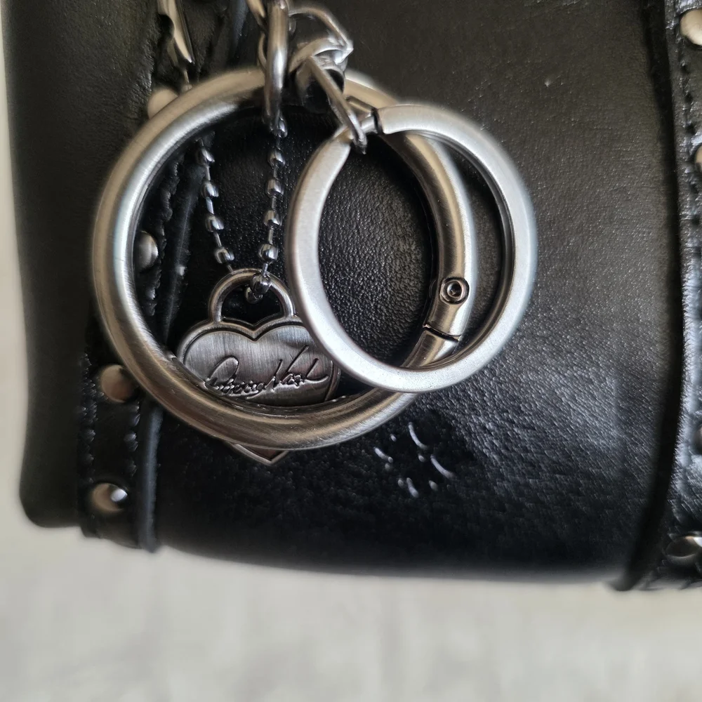 Patricia Nash Black Mini Leather Bag - Picture 11 of 12